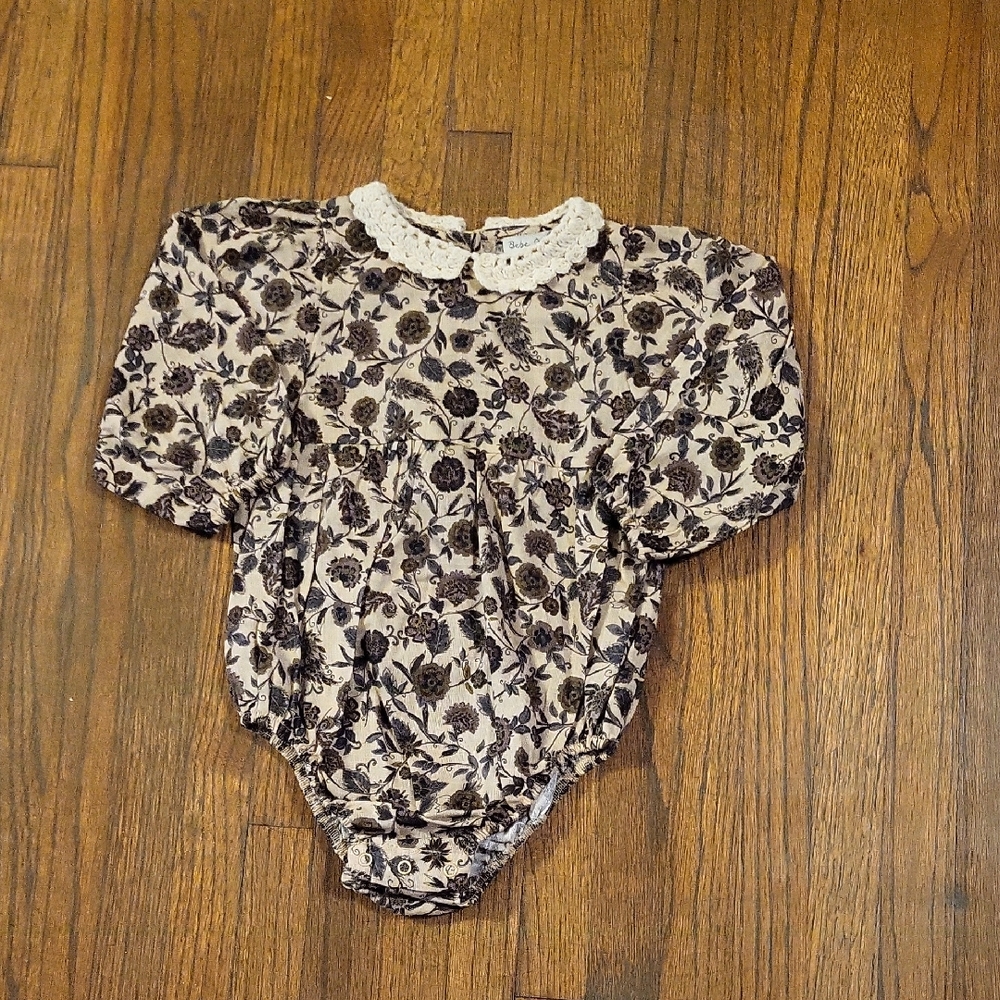 Floral Patterned Kids One Piece